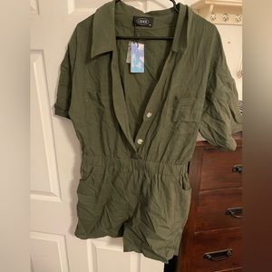 Olive green romper